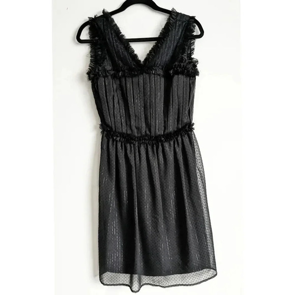 Rodarte Swiss Dot Silk Mini Dress - Picture 1 of 9